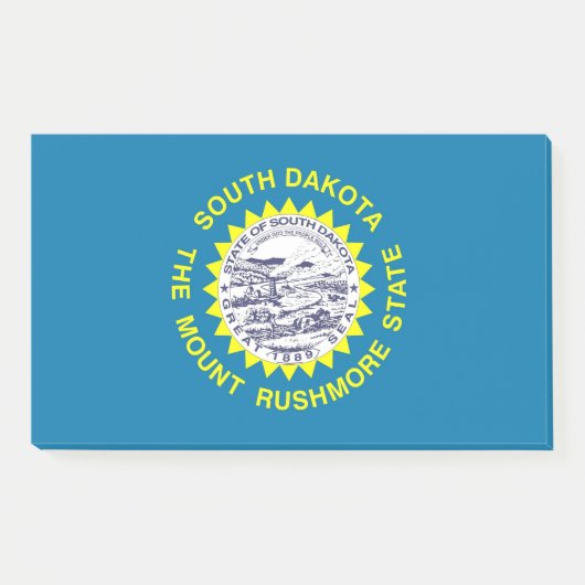 Noten met vlag van South Dakota, Verenigde Staten  Post-it® Notes (Voorkant)