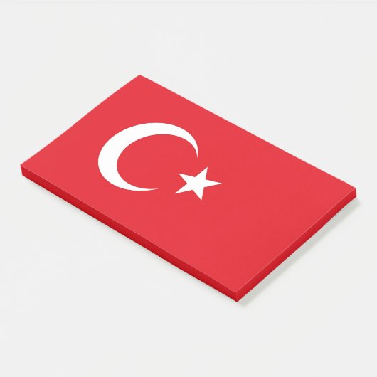 Noten met vlag van Turkije Post-it® Notes (Schuin)