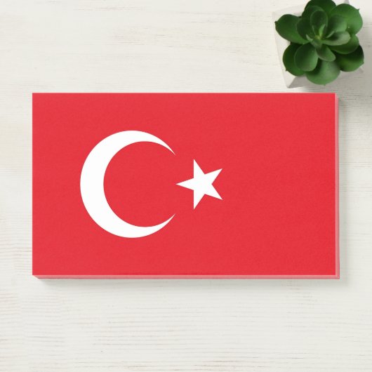 Noten met vlag van Turkije Post-it® Notes (Kantoor)