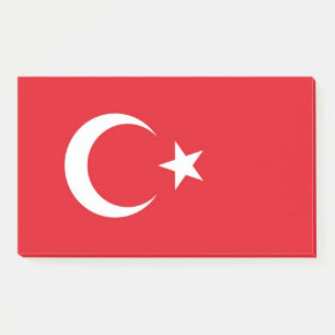 Noten met vlag van Turkije Post-it® Notes