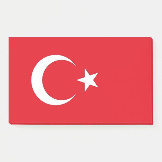 Noten met vlag van Turkije Post-it® Notes (Voorkant)