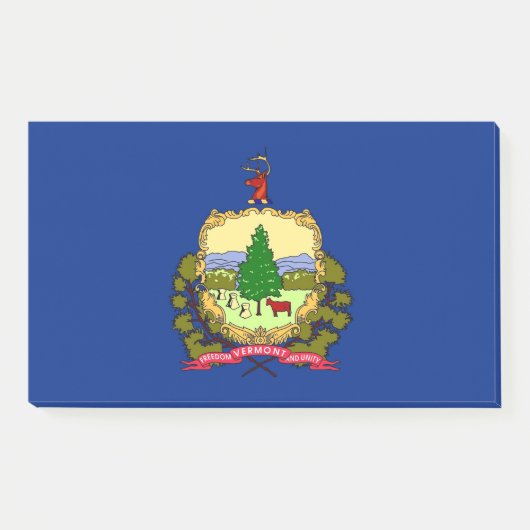 Noten met vlag van Vermont, Verenigde Staten Post-it® Notes (Voorkant)