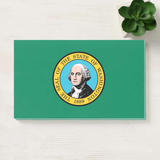 Noten met vlag van Washington, Verenigde Staten Post-it® Notes (Kantoor)