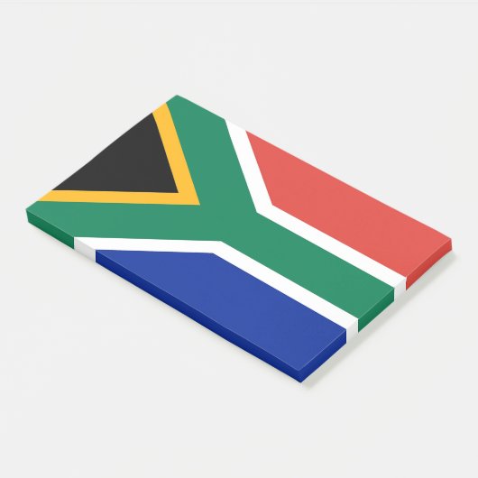 Noten met vlag van Zuid-Afrika Post-it® Notes (Schuin)