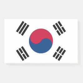 Noten met vlag van Zuid-Korea Post-it® Notes
