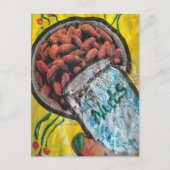 Noten Mixed Media Collage Briefkaart (Voorkant)