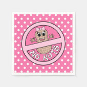 Noten of Geen Noten geslacht onthullen servetten (Voorkant)