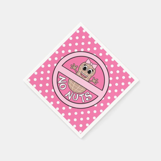 Noten of Geen Noten geslacht onthullen servetten (Hoek)