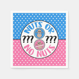 Noten of Geen Noten geslacht onthullen servetten