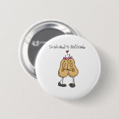 Noten over Beste Vriend Ronde Button 5,7 Cm (Voorkant /achterkant)