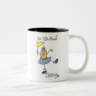 Noten over Cheering T-shirts en Cadeaus Tweekleurige Koffiemok