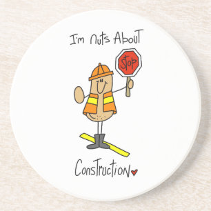 Noten over constructie T-shirts en cadeaus Zandsteen Onderzetter