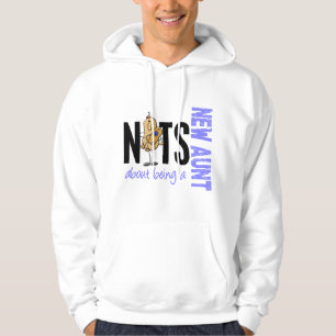 Noten over een nieuw tante 1 blauw zijn hoodie