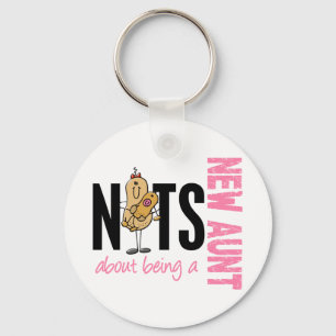 Noten over een nieuwe tante 1 roze zijn sleutelhanger