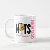 Noten over een nieuwe vader 1 (roze) koffiemok (Links)