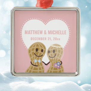 Noten over elkaar eerste Kerstmis samen Metalen Ornament