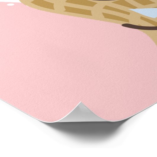 Noten over elkaar elegante roze bruiloft welkomstw poster (Hoek)