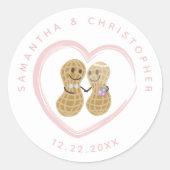 Noten over elkaar paardenweddenschap ronde sticker (Voorkant)