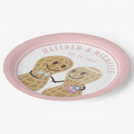 Noten over elke andere grappige trouwerij papieren bordje (Gekanteld)