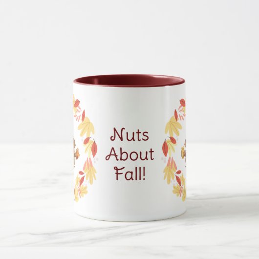 Noten over Herfst eekhoorn Mok (Midden)