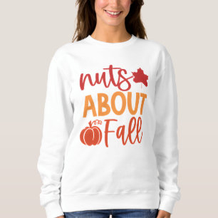 Noten Over Herfst Quote met bladeren en pompoen Trui