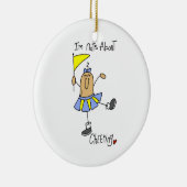 Noten over het juichen van T-shirts en geschenken Keramisch Ornament (Rechts)