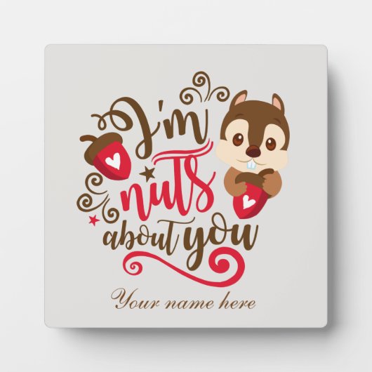 noten over je eekhoorn fotoplaat (Voorkant)