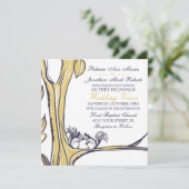 Noten over je eekhoorns huwelijksuitnodiging kaart (Staand voorkant)