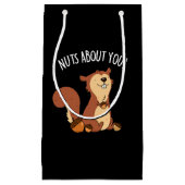 Noten over je grappige eekhoorn, donkere bg klein cadeauzakje (Voorkant)