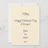 Noten over je hamster paar Valentijnsdag Kaart (Achterkant)