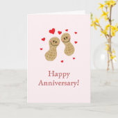 Noten over je klote pinda's Happy Jubileum Kaart (Gele Bloem)