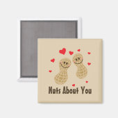 Noten over je luike pinda's Humor Cartoon Magneet (Voorkant / Achterkant)