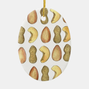 Noten over je Valentijnsdag van pindakaas Keramisch Ornament