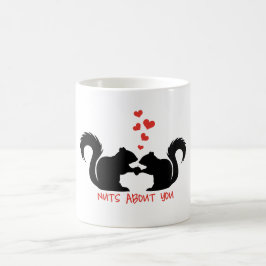 Noten over jou, eekhoorns in liefde koffiemok
