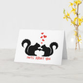 Noten over jou, eekhoorns verliefd kaart (Gele Bloem)