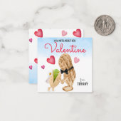 Noten Over jou Grappig Pun Paar Valentijn Notitiekaartje (Voorkant / Achterkant in situ)