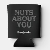 Noten over jou grappige liefde metal typografie hu blikjeskoeler (Achterkant)