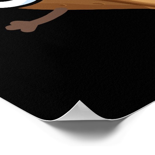 Noten Over jou Grappige Nut Puns Donker BG Poster (Hoek)