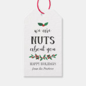 Noten over jou kerst takjes cadeaulabel (Voorkant)