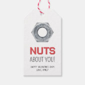 Noten Over jou met metallic noten Valentijnsdag Cadeaulabel (Voorkant)