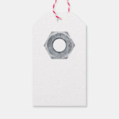 Noten Over jou met metallic noten Valentijnsdag Cadeaulabel (Achterkant)