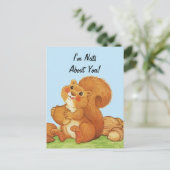 Noten over jou Schattigee eekhoorn Briefkaart (Staand voorkant)
