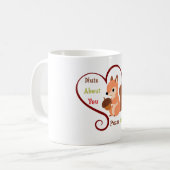 Noten over jou – tweetalige eekhoorn koffiemok (Voorkant links)