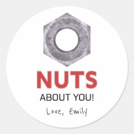 'Noten over jou' Valentijnsdag met boutontwerp Ronde Sticker