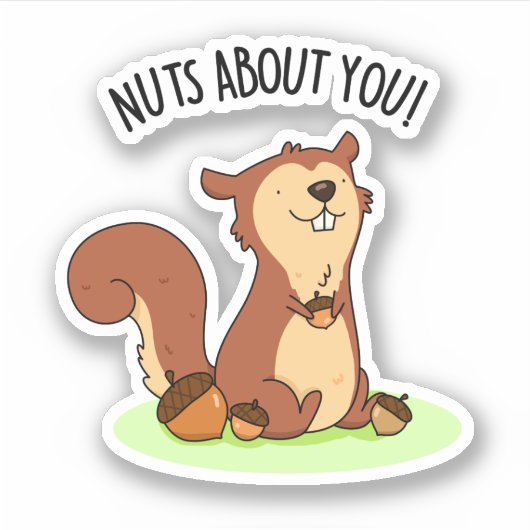Noten over jullie grappige eekhoorn sticker (Voorkant)