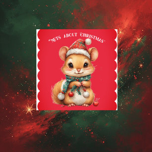 Noten over Kerst Mis Kabouter Winterjurk Sticker