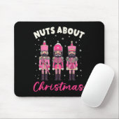 Noten Over Kerst Roze Notenkraker Kerst Squ Muismat (Met muis)