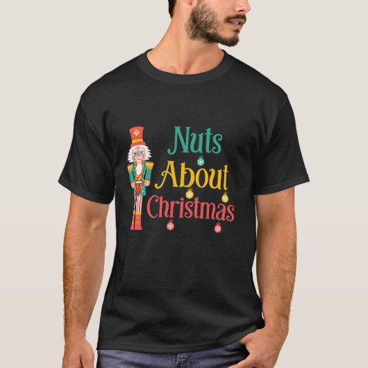 Noten over Kerst Schattigee Notenkraker Xmas Funny T-shirt (Voorkant)