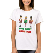 Noten over Kerstmis T shirt Vakantie Notenkraker