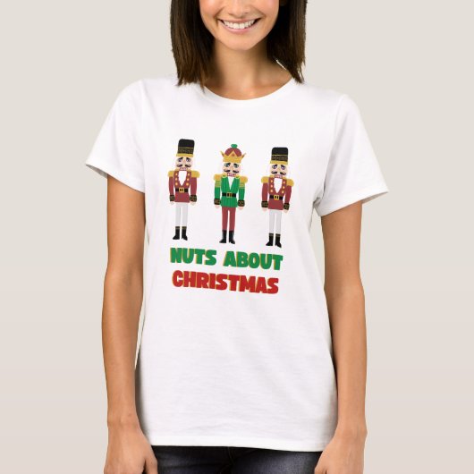 Noten over Kerstmis T shirt Vakantie Notenkraker (Voorkant)